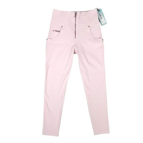Freddy WR.UP Snug Jeans High Waisted 7/8 Length Baby Pink Butt Shaping Jeans - Picture 4 of 15